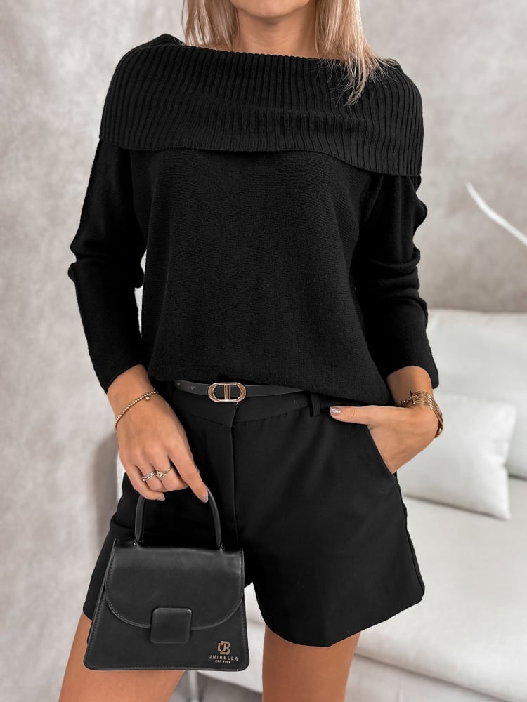 SWETER MANUELLE CZARNY