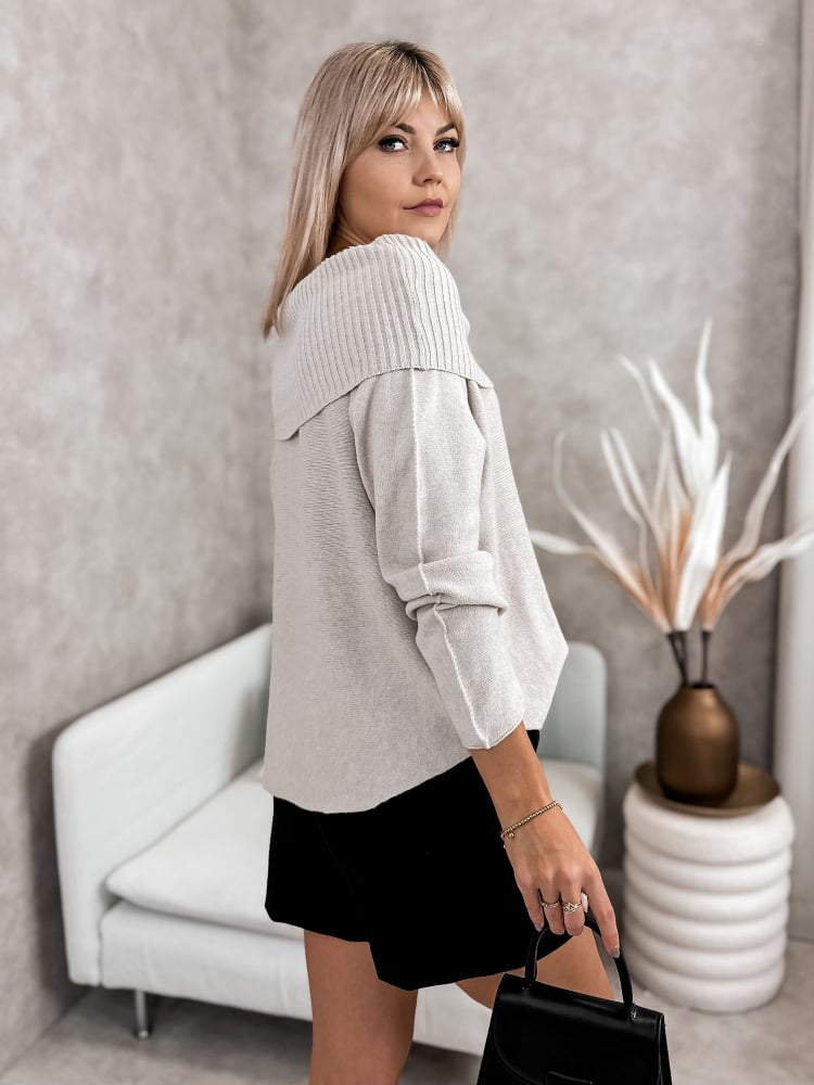 SWETER MANUELLE BEŻOWY