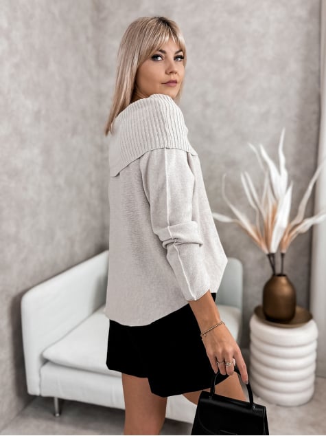 SWETER MANUELLE BEŻOWY