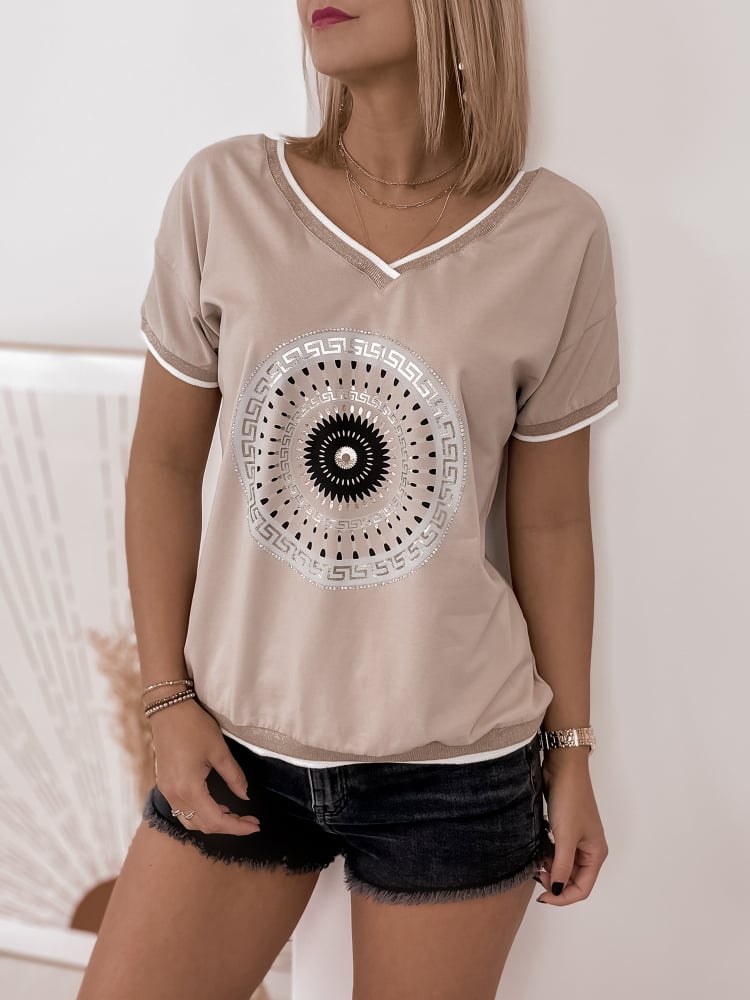 BLUZKA FRILIANA BEŻOWA