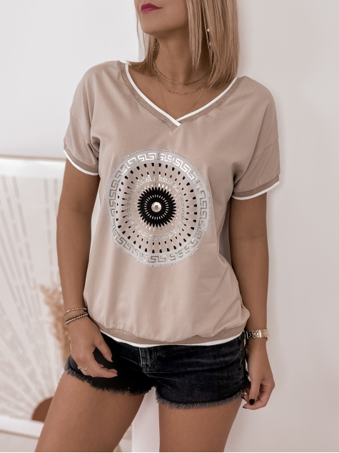 BLUZKA FRILIANA BEŻOWA