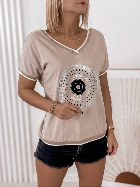 BLUZKA FRILIANA BEŻOWA