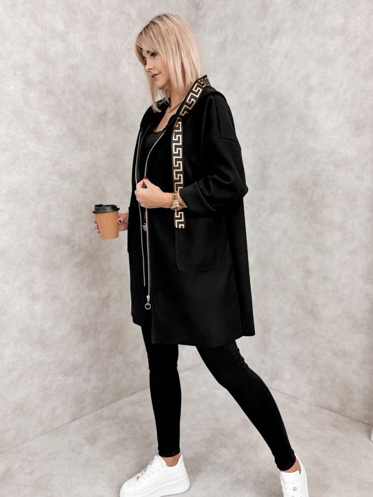 PŁASZCZ CLAUDETTE CZARNY