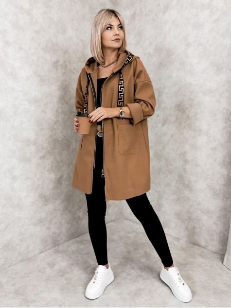 PŁASZCZ CLAUDETTE KARMELOWY