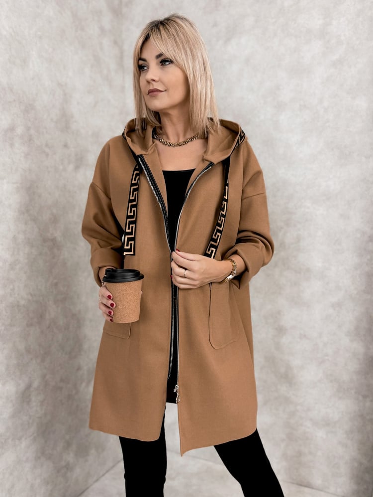 PŁASZCZ CLAUDETTE KARMELOWY