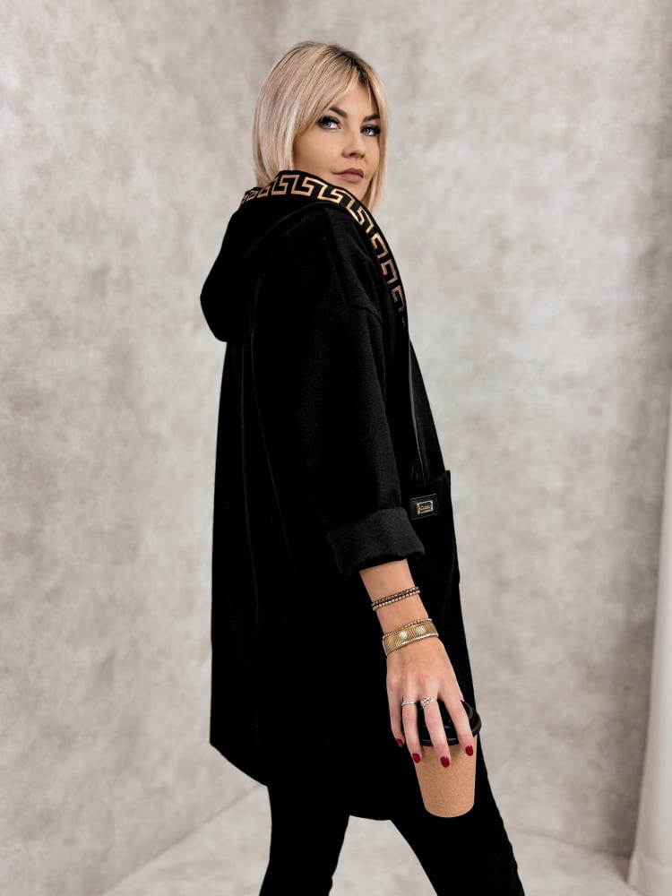 PŁASZCZ CLAUDETTE CZARNY