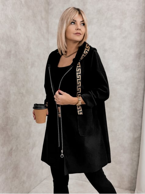 PŁASZCZ CLAUDETTE CZARNY