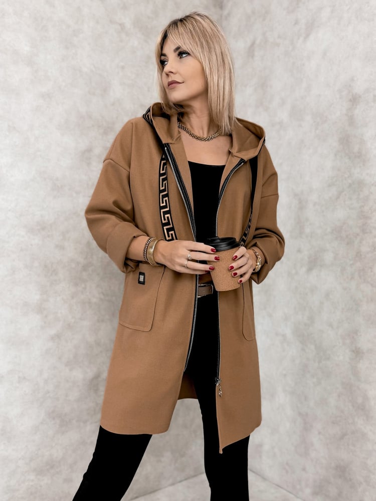 PŁASZCZ CLAUDETTE KARMELOWY