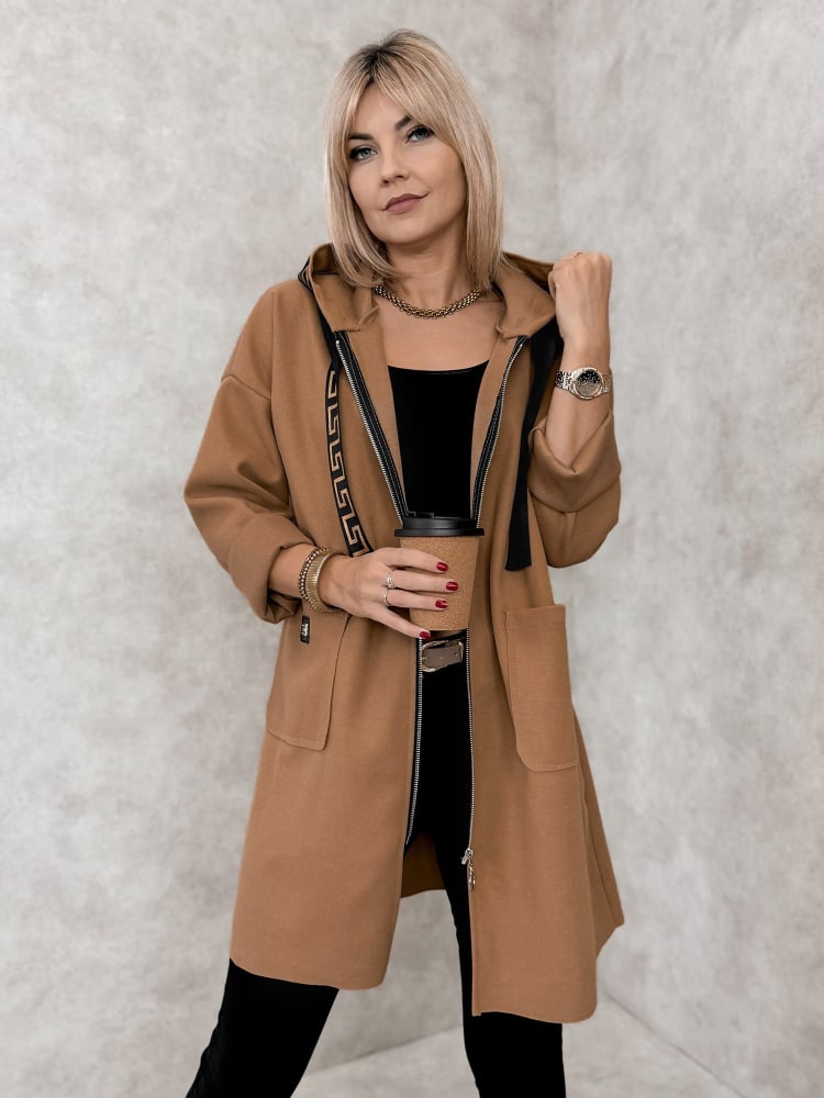 PŁASZCZ CLAUDETTE KARMELOWY