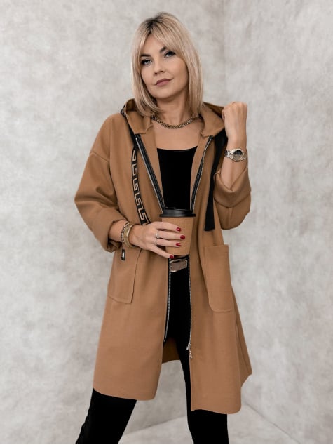 PŁASZCZ CLAUDETTE KARMELOWY