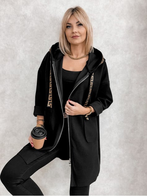 PŁASZCZ CLAUDETTE CZARNY