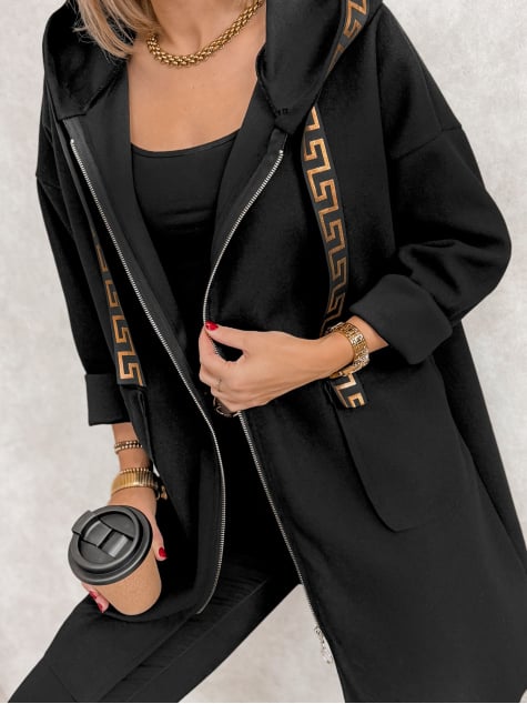 PŁASZCZ CLAUDETTE CZARNY