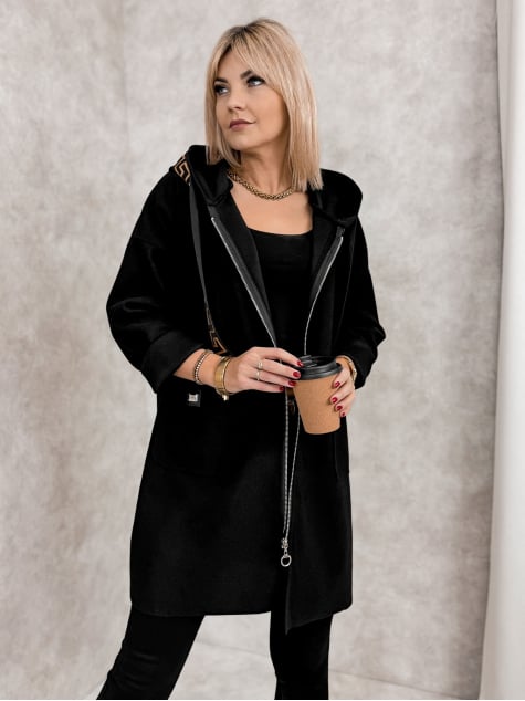 PŁASZCZ CLAUDETTE CZARNY