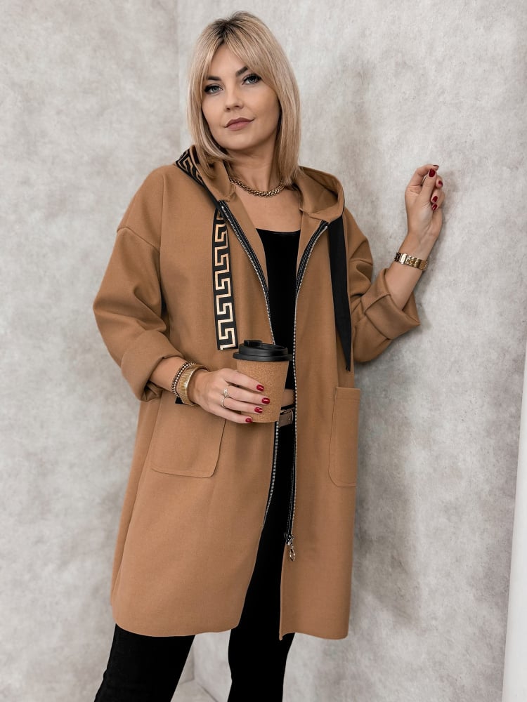 PŁASZCZ CLAUDETTE KARMELOWY