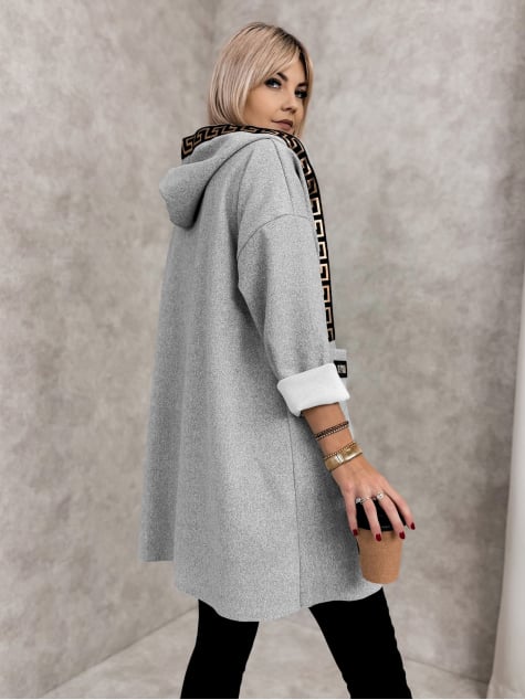 PŁASZCZ CLAUDETTE SZARY