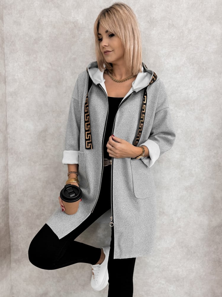 PŁASZCZ CLAUDETTE SZARY