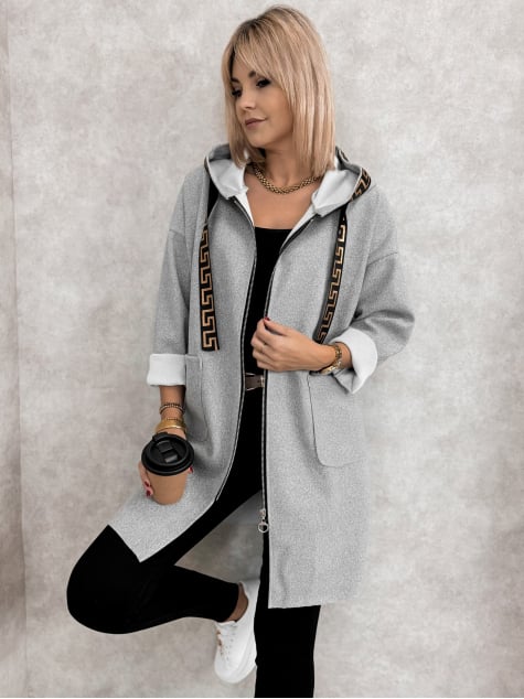 PŁASZCZ CLAUDETTE SZARY