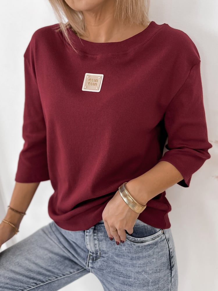 BLUZKA LASTERO BORDOWA