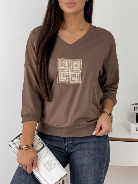 BLUZKA RAHME BRĄZOWA