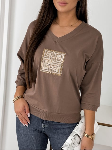 BLUZKA RAHME BRĄZOWA