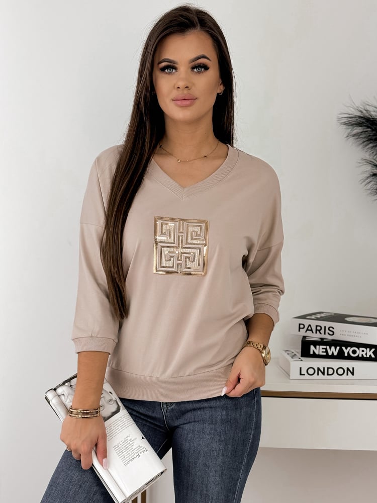 BLUZKA RAHME BEŻOWA