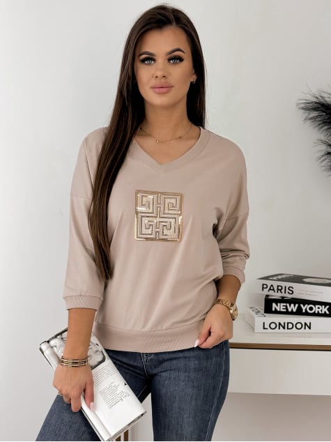 BLUZKA RAHME BEŻOWA