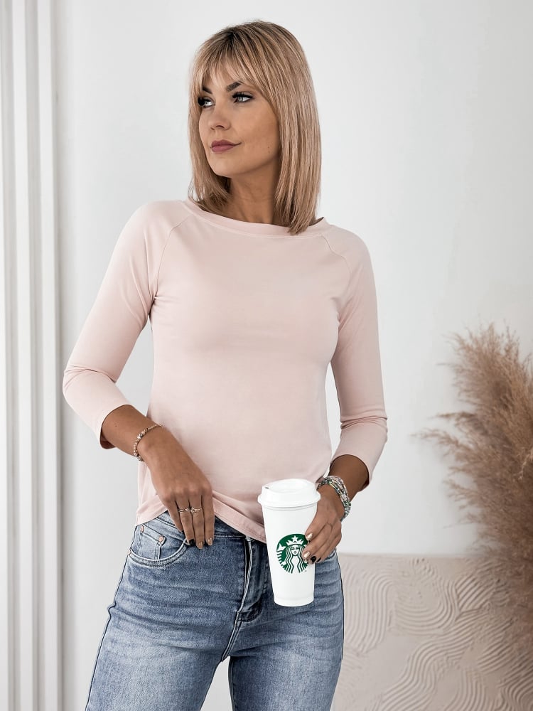 BLUZKA IRMA PUDROWY RÓŻ