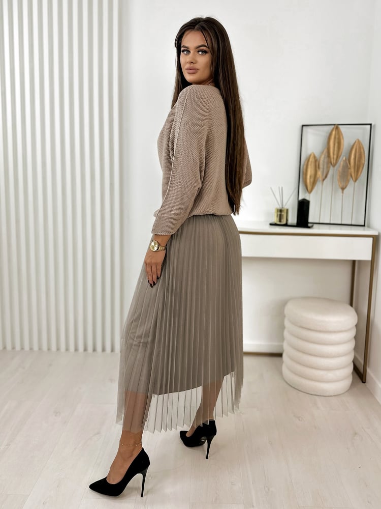 KOMPLET ELISAI JASNOBRĄZOWY