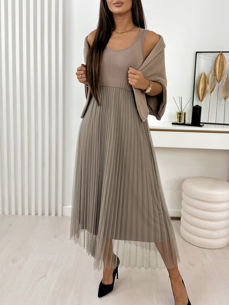 KOMPLET ELISAI JASNOBRĄZOWY