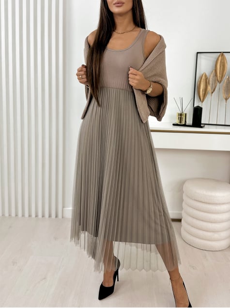 KOMPLET ELISAI JASNOBRĄZOWY