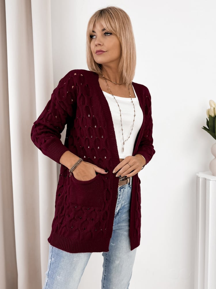 KARDIGAN ADORESSA BORDOWY