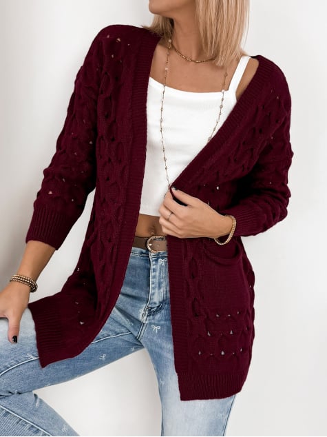 KARDIGAN ADORESSA BORDOWY