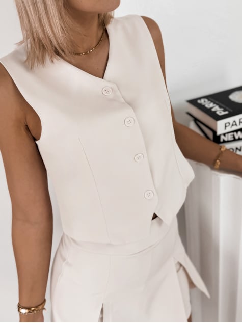 KAMIZELKA BLANKIS KREMOWA