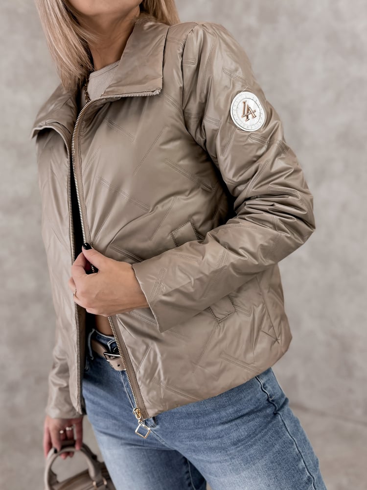 KURTKA GROTON CIEMNOBEŻOWA