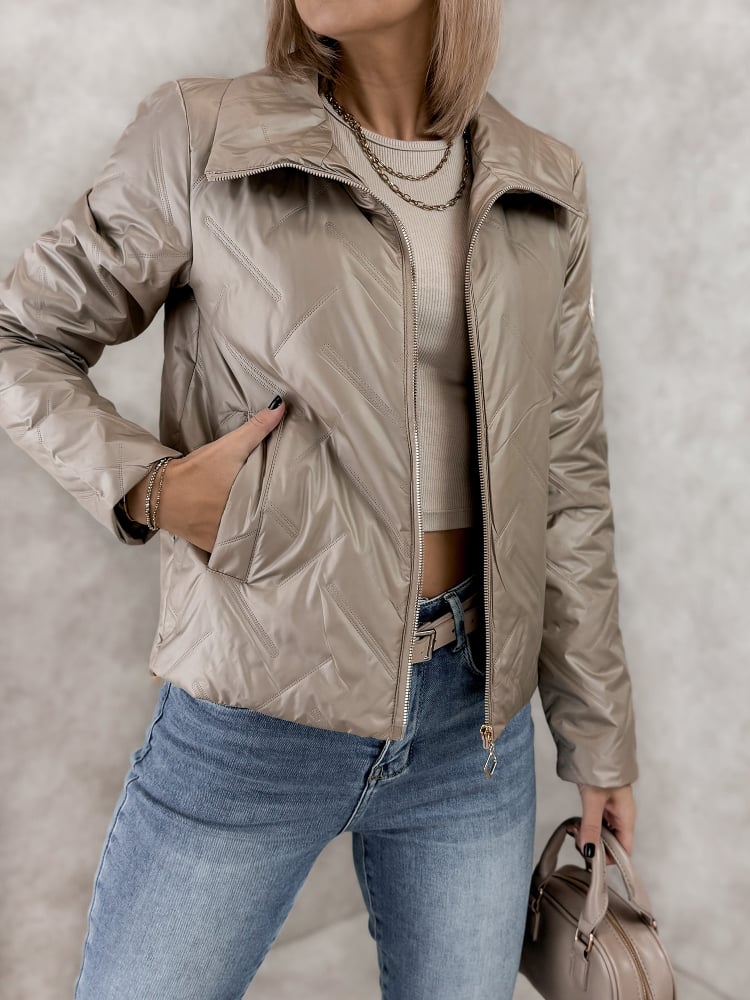 KURTKA GROTON CIEMNOBEŻOWA