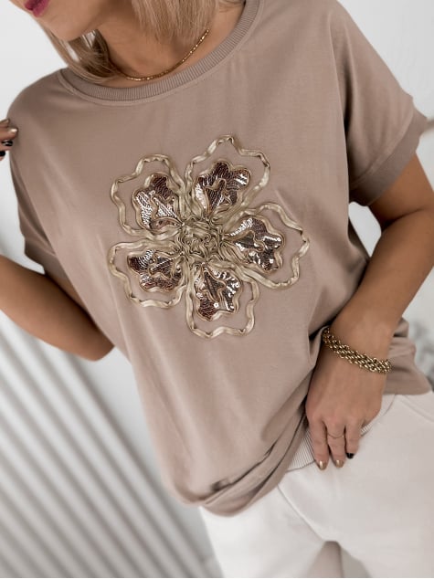 BLUZKA ASENTIA BEŻOWA