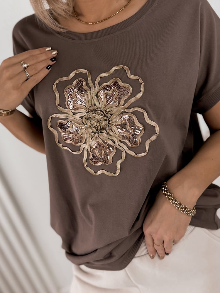 BLUZKA ASENTIA BRĄZOWA