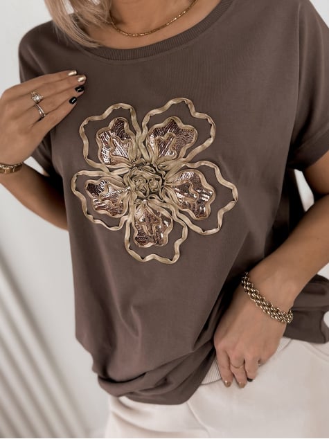 BLUZKA ASENTIA BRĄZOWA