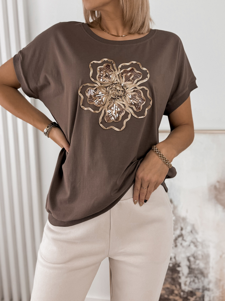 BLUZKA ASENTIA BRĄZOWA