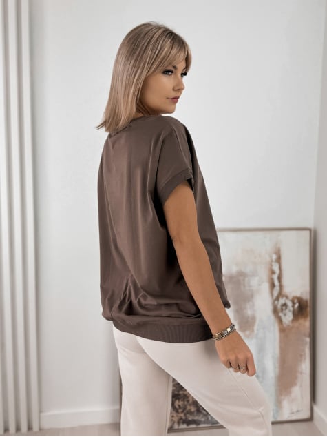 BLUZKA ASENTIA BRĄZOWA