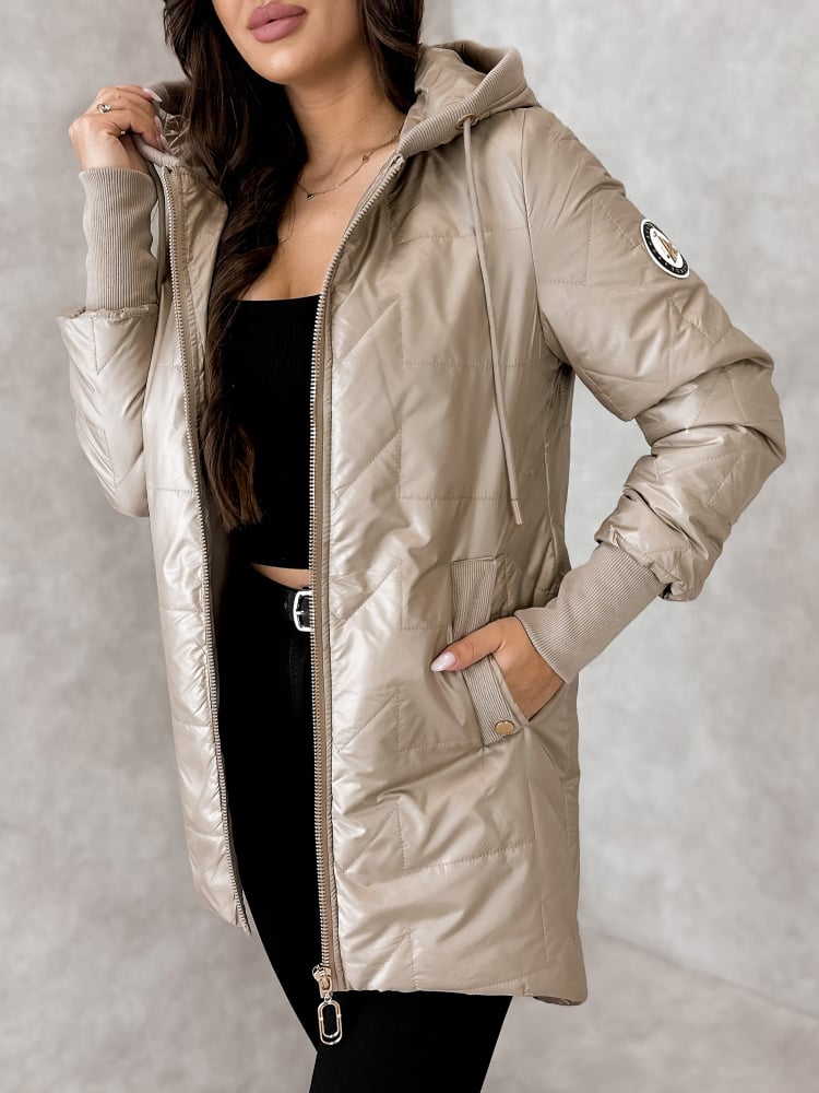 KURTKA SELWA CIEMNOBEŻOWA