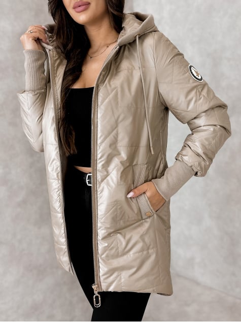 KURTKA SELWA CIEMNOBEŻOWA