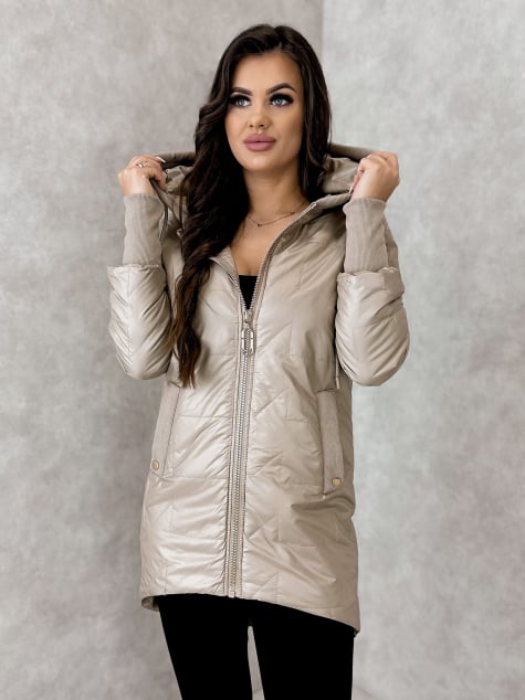 KURTKA SELWA CIEMNOBEŻOWA