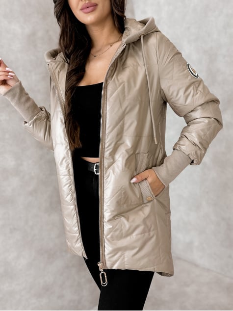 KURTKA SELWA CIEMNOBEŻOWA