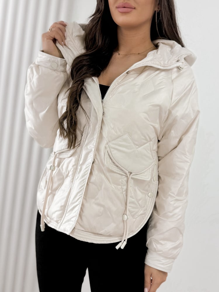 KURTKA RIVIALLA KREMOWA