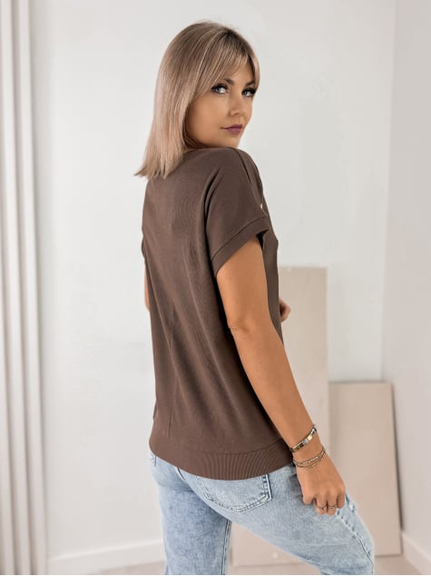 BLUZKA EVANA BRĄZOWA