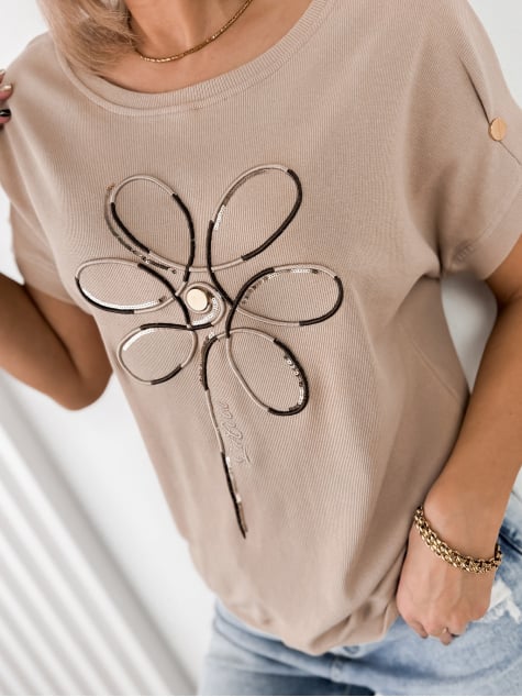 BLUZKA EVANA BEŻOWA