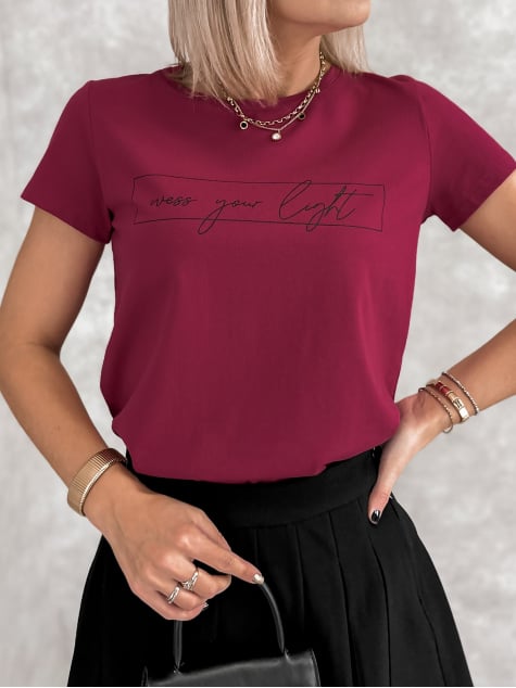 BLUZKA VELMO MALINOWA