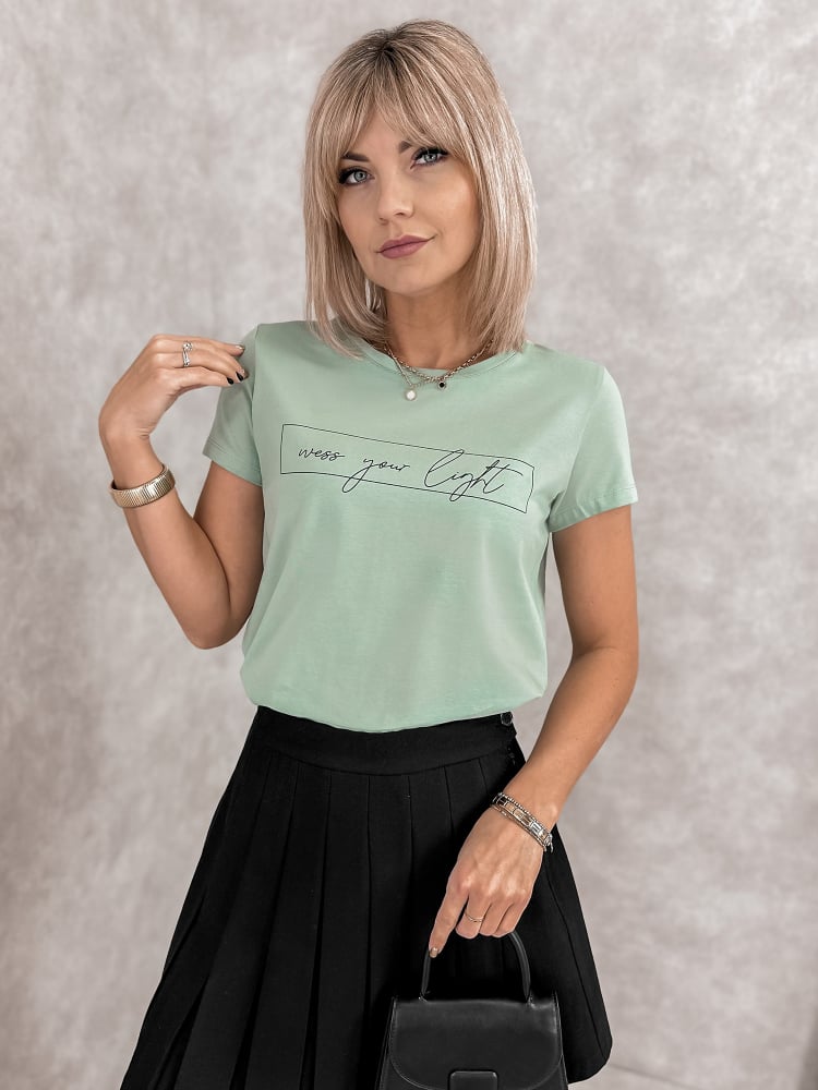 BLUZKA VELMO PISTACJOWA