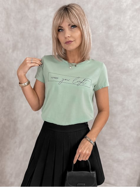 BLUZKA VELMO PISTACJOWA